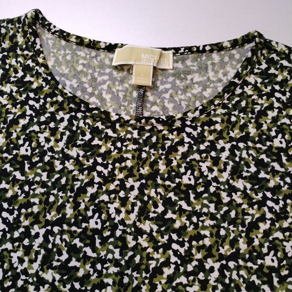 MICHAELl Michael Kors Camouflage Ruffle Top - Picture 4 of 8